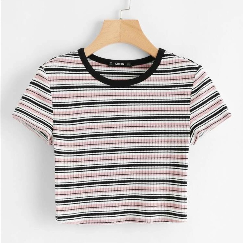 striped crop top